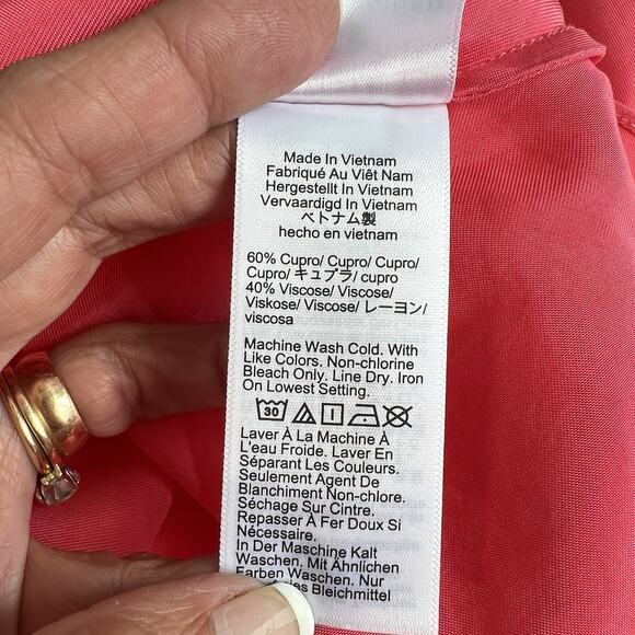 J. Crew Gwyneth Slip Dress Size 16 in Brilliant Papaya Cupro Blend Fairy NWT - Picture 8 of 12